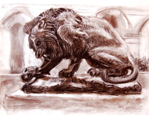 lion and serpent